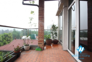  A big balcony nice apartment for rent in Dang Thai Mai street, Tay Ho, Hanoi